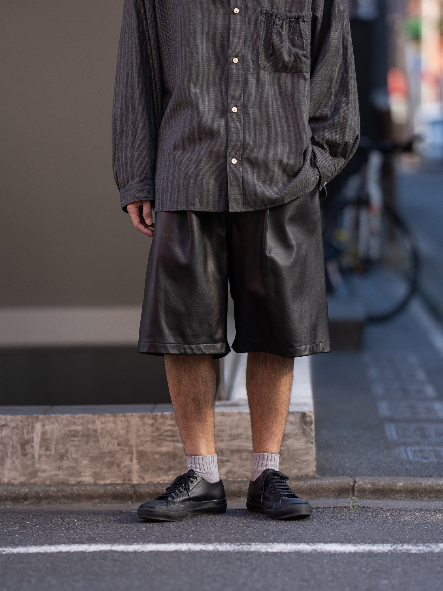 CCU / SLACKS SHORTS -BLACK-｜aIbn公式通販