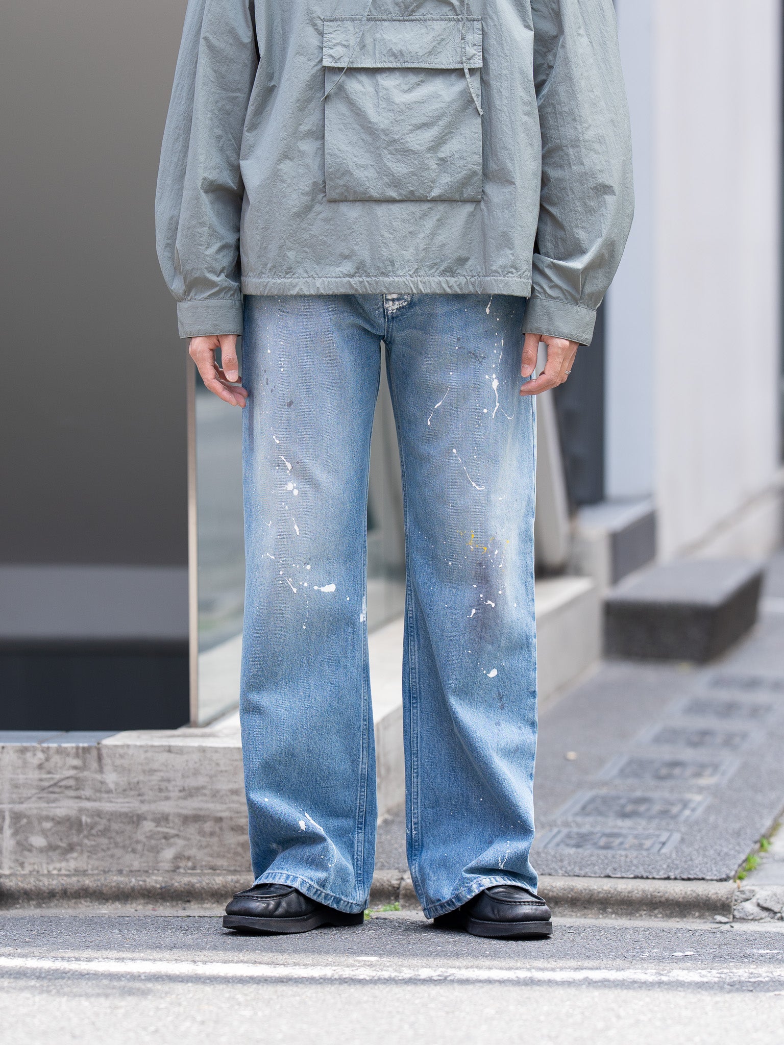ROLD SKOV デニムパンツ ROLD SKOV / BOOTCUT DENIM PANTS -PAINTED-aIbn公式通販