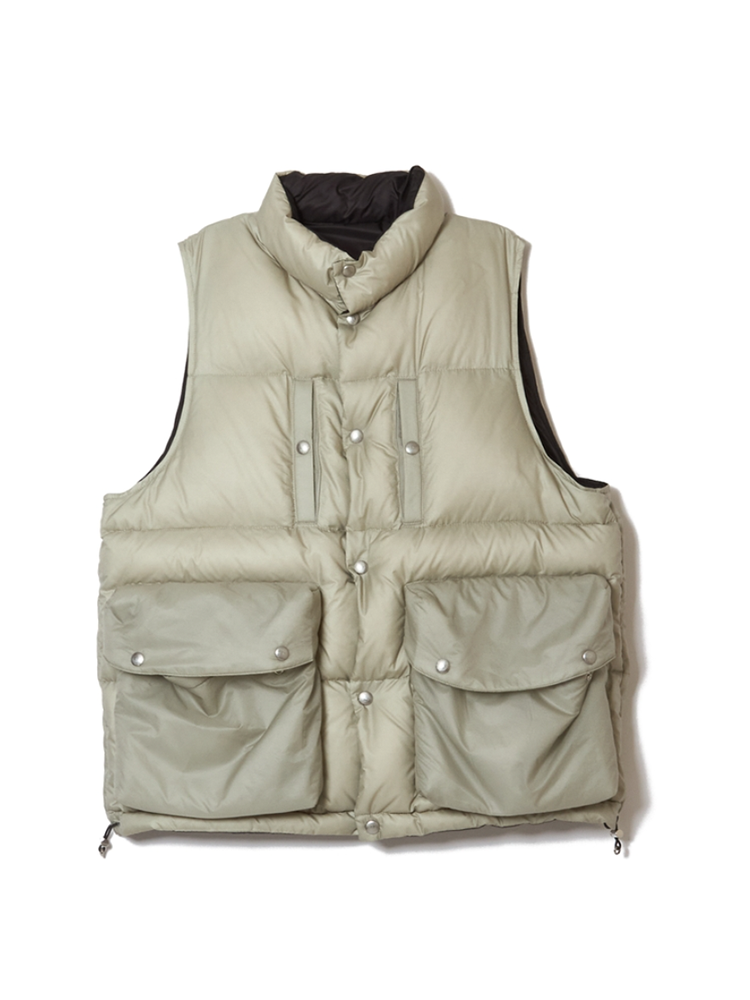 SUGARHILL / PUFFER REVERSIVLE VEST -SAGE x BLACK-｜aIbn公式通販