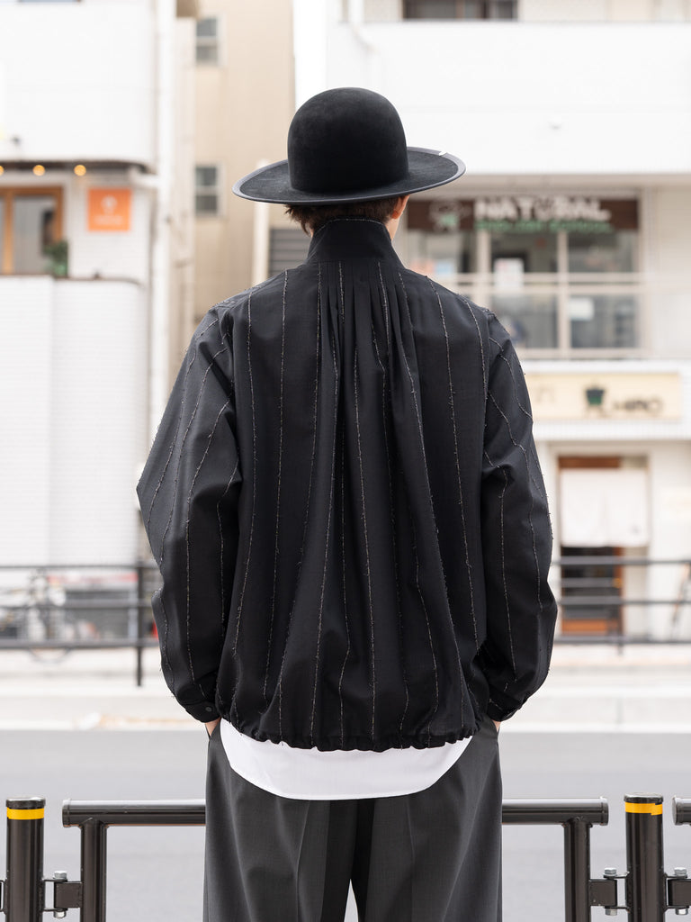 【残り1点】 IRENISA / TRAINING JACKET -BLACK STRIPE-