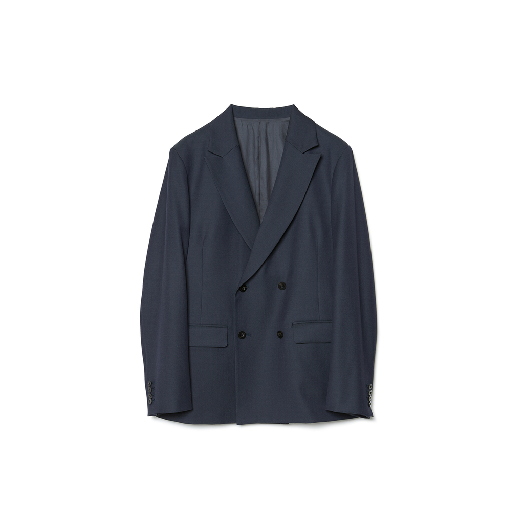 IRENISA / DOUBLE BREASTED JACKET -SMOKE NAVY- | aIbn official mail