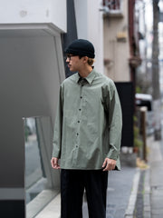 nonnotte / Oversized Shirt -Mulled Basil-