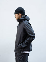 [25ss] OPPOSE DUALITY / 短派克大衣 3L 尼龍-黑色-