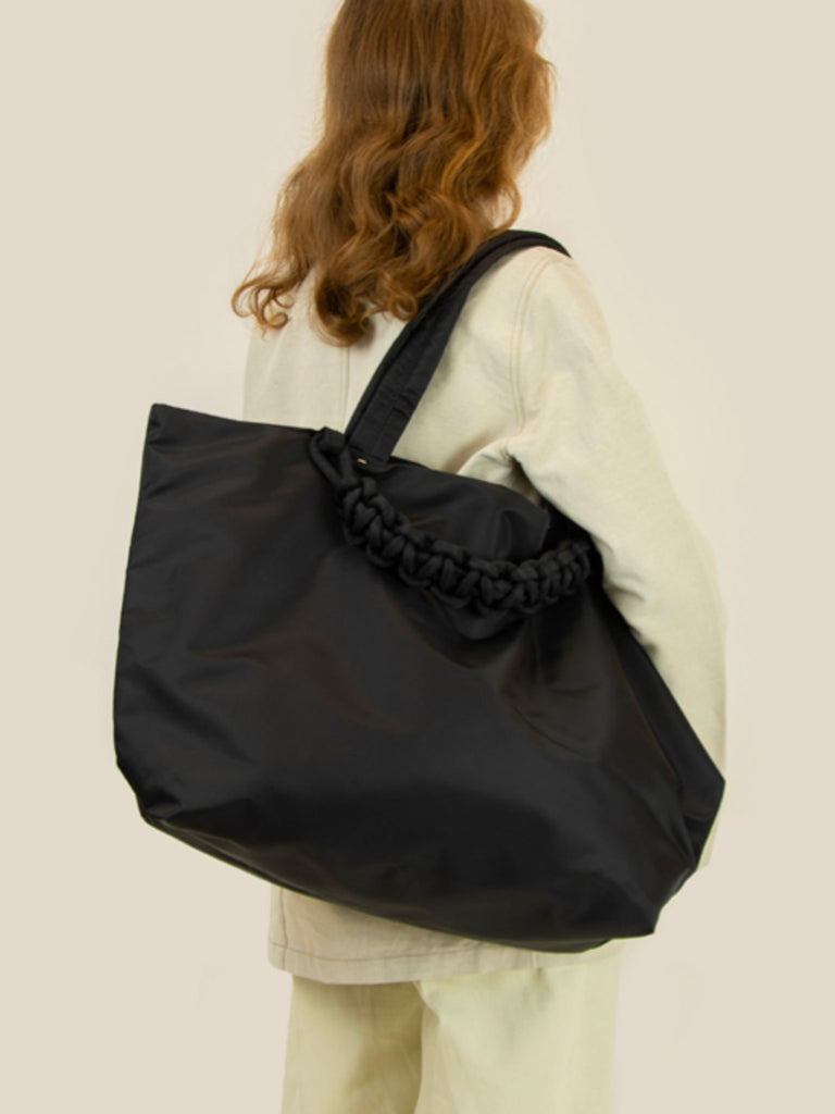 SAGAN Vienna / PAZAR TOTE BAG XL recycled nylon -BLACK-