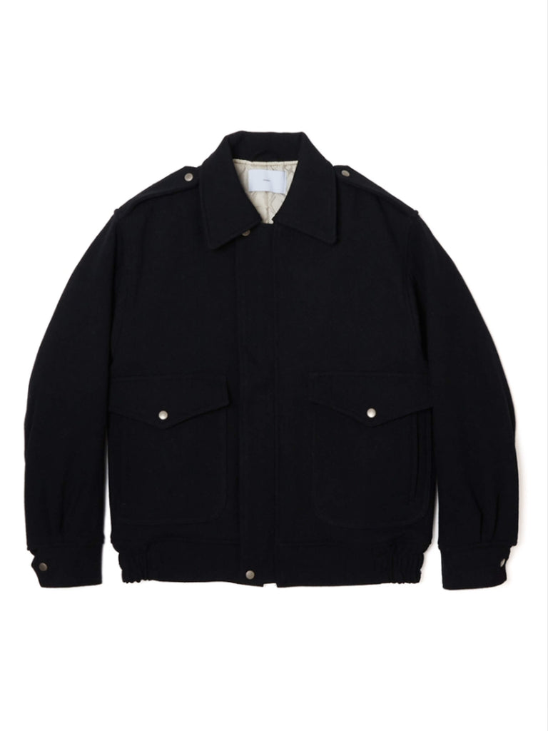 SUGARHILL / OLD MELTON FLIGHT JACKET -BLACK-｜aIbn official mail order