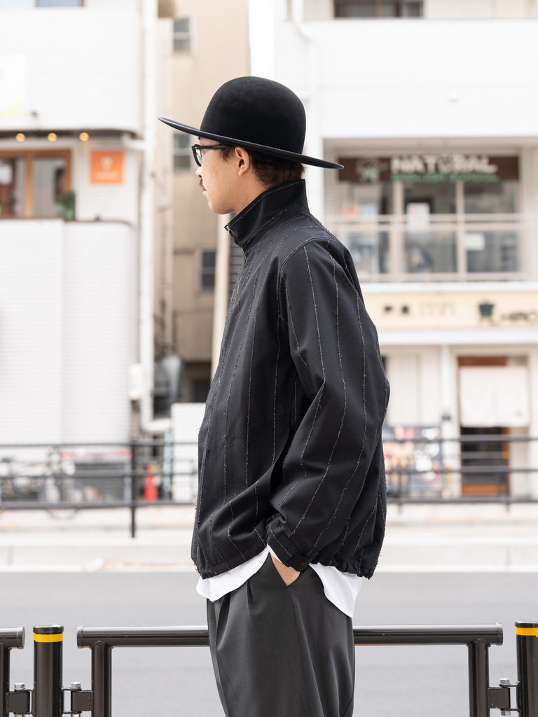 【残り1点】 IRENISA / TRAINING JACKET -BLACK STRIPE-