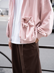refomed / "KINCHAKU" ZIPUP HOODIE -PINK-