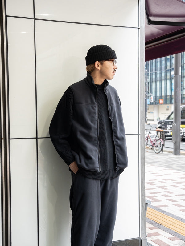 THE DAY / WIND ZONE FLEECE VEST -BLACK-