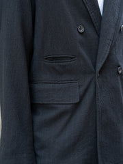 【10/10店頭販売開始】ULTERIOR / WASHED W/S STRIPE DB JKT -BLACK-