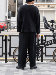 refomed /  AZEAMI THERMAL PANTS - BLACK-
