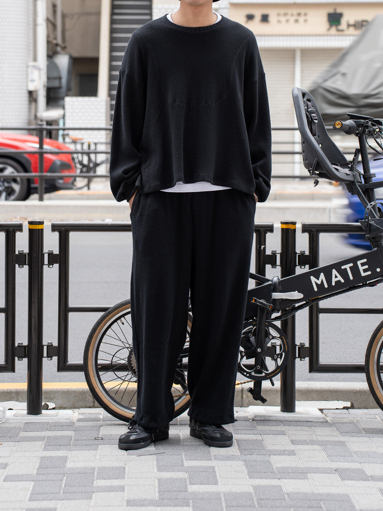 refomed /  AZEAMI THERMAL PANTS - BLACK-