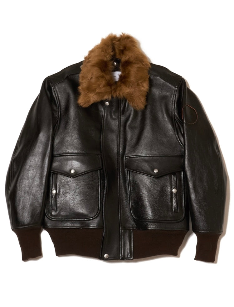 【8/9(日)発売】SUGARHILL / SHRINK LEATHER G-1 JACKET -BLACK SHRINK-