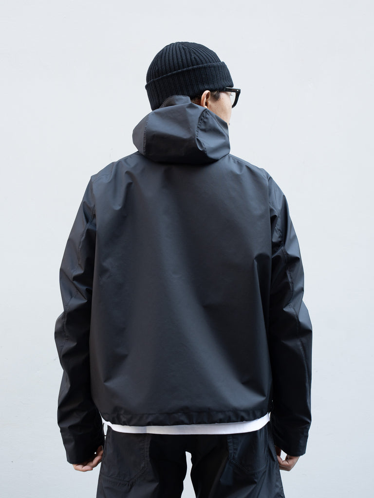 [25ss] OPPOSE DUALITY / 短派克大衣 3L 尼龍-黑色-