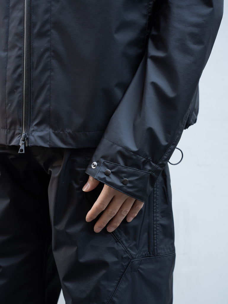 [25ss] OPPOSE DUALITY / 短派克大衣 3L 尼龍-黑色-