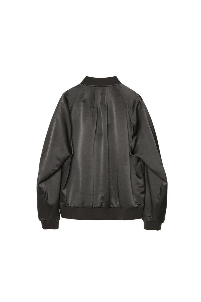 IRENISA / BOMBER JACKET -SMOKE GRAY-