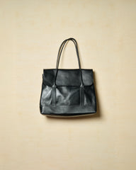 CCU / ROUND TOTE BAG L SIZE -BLACK-