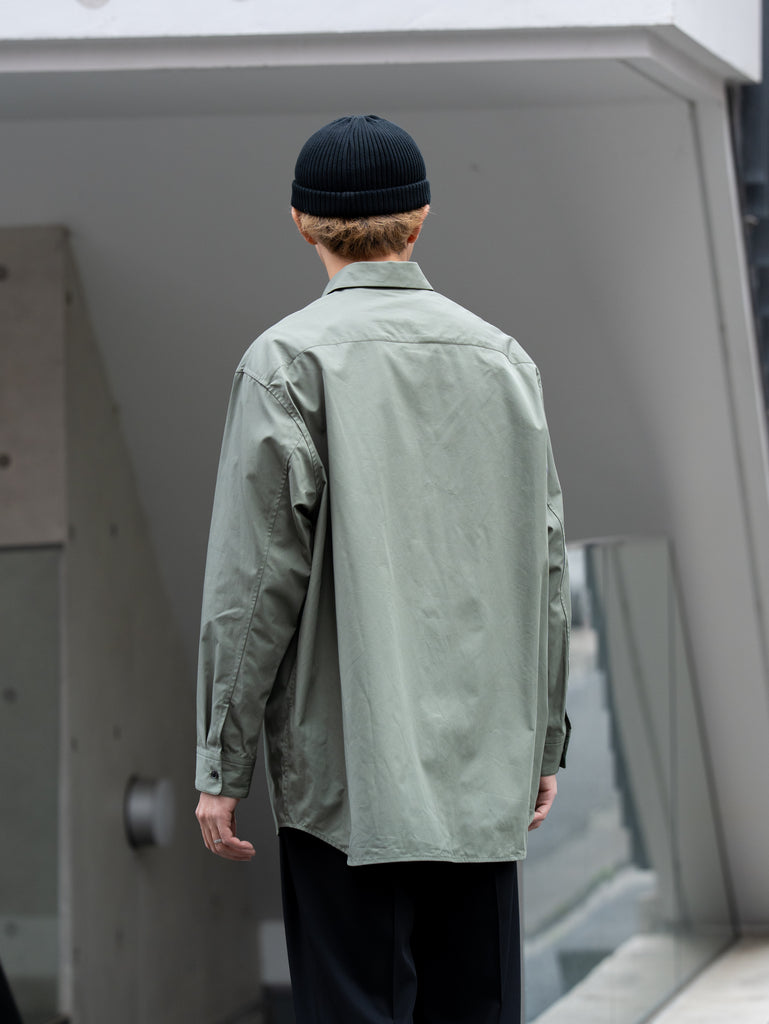 nonnotte / Oversized Shirt -Mulled Basil-