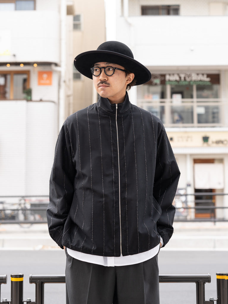 【残り1点】 IRENISA / TRAINING JACKET -BLACK STRIPE-