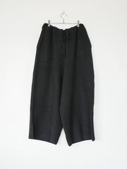 【再入荷】nonnotte (aIbn別注) /  YAK Knit Pants Extra Wide -YAKBlack × Black-