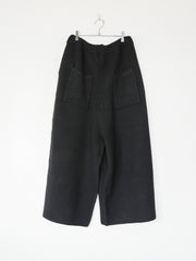 【再入荷】nonnotte (aIbn別注) /  YAK Knit Pants Extra Wide -YAKBlack × Black-