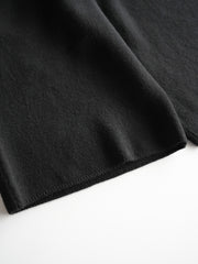 【再入荷】nonnotte (aIbn別注) /  YAK Knit Pants Extra Wide -YAKBlack × Black-