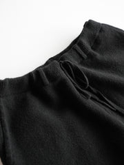 【再入荷】nonnotte (aIbn別注) /  YAK Knit Pants Extra Wide -YAKBlack × Black-