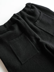 【再入荷】nonnotte (aIbn別注) /  YAK Knit Pants Extra Wide -YAKBlack × Black-
