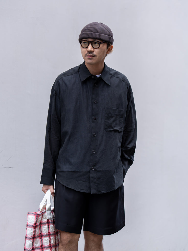 ROLD SKOV / BAT FIT SHIRT -BLACK-