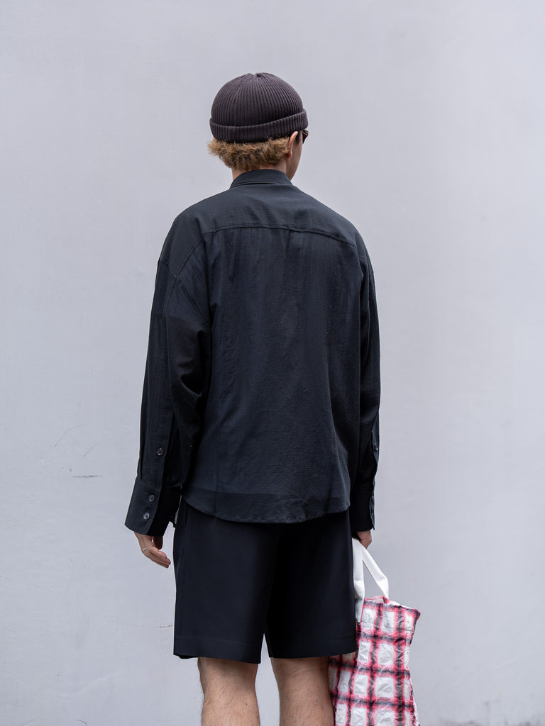ROLD SKOV / BAT FIT SHIRT -BLACK-