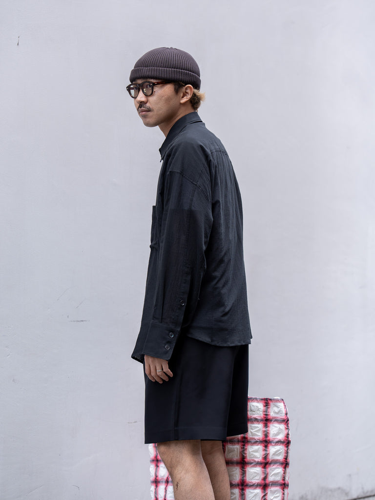 ROLD SKOV / BAT FIT SHIRT -BLACK-