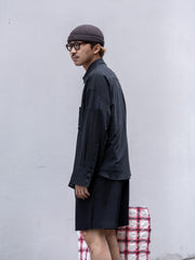 ROLD SKOV / BAT FIT SHIRT -BLACK-