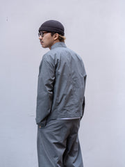 ROLD SKOV / ZIP UP OVER SHIRT -GREY-