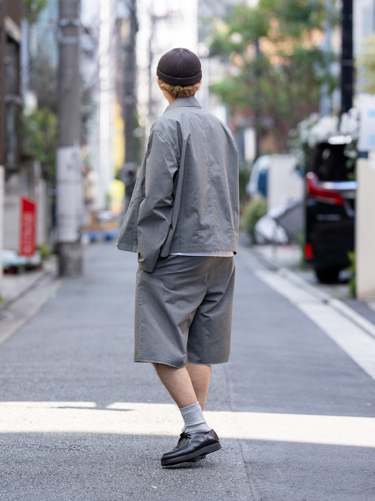 ROLD SKOV / ZIP UP OVER SHIRT -GREY-