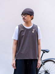 refomed / FOREMAN WOOL BIBS -BROWN-