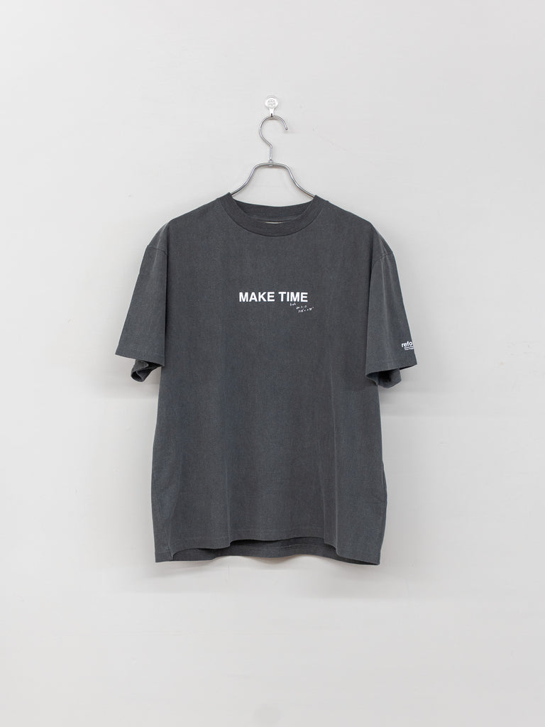 [Scheduled to arrive in August] refomed / WASTE THERMAL TEE-BLACK-