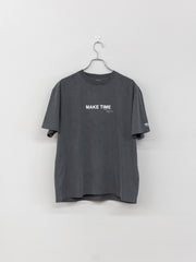 [Scheduled to arrive in August] refomed / WASTE THERMAL TEE-BLACK-