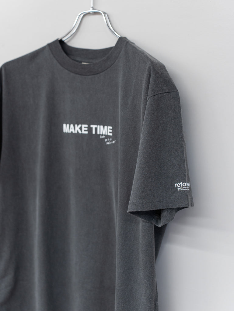 [Scheduled to arrive in August] refomed / WASTE THERMAL TEE-BLACK-
