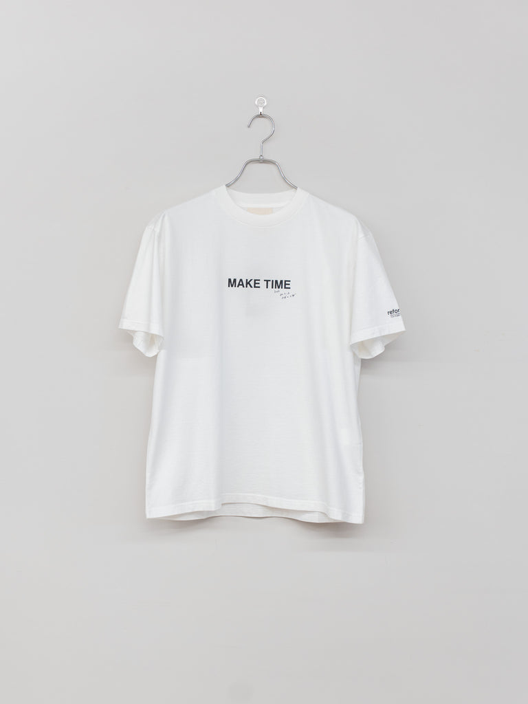 [Scheduled to arrive in August] refomed / WASTE THERMAL TEE-BLACK-
