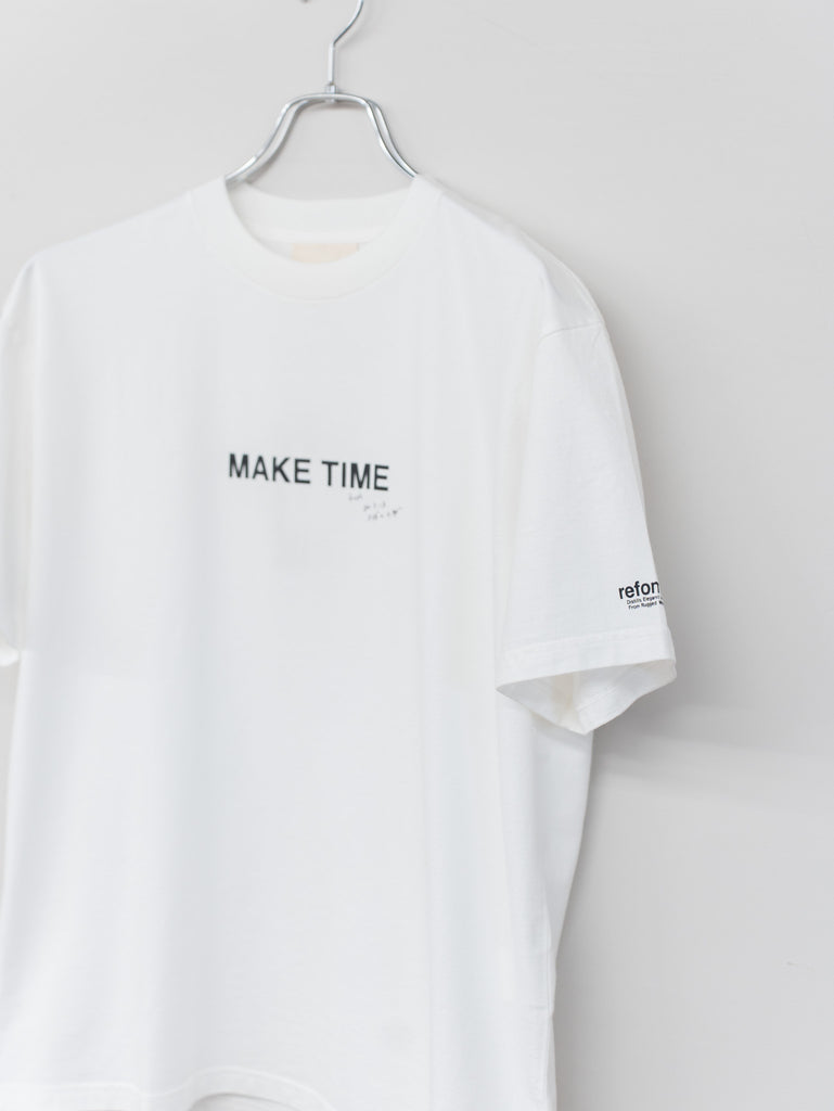 [Scheduled to arrive in August] refomed / WASTE THERMAL TEE-BLACK-