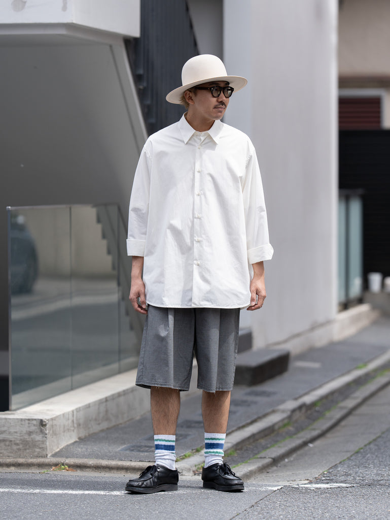 nonnotte / Oversized Shirt -White-