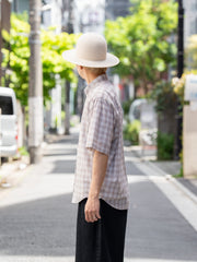 refomed / FRESH MAN S/S SHIRT "CHECK" -BEIGE-