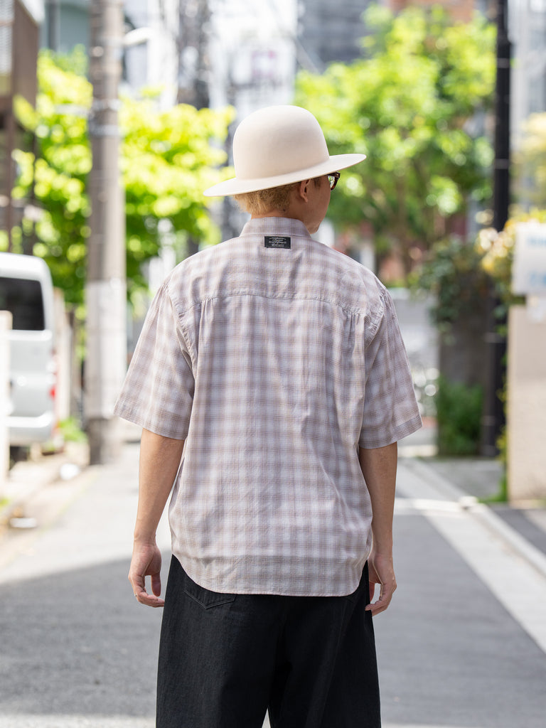 refomed / FRESH MAN S/S SHIRT "CHECK" -BEIGE-