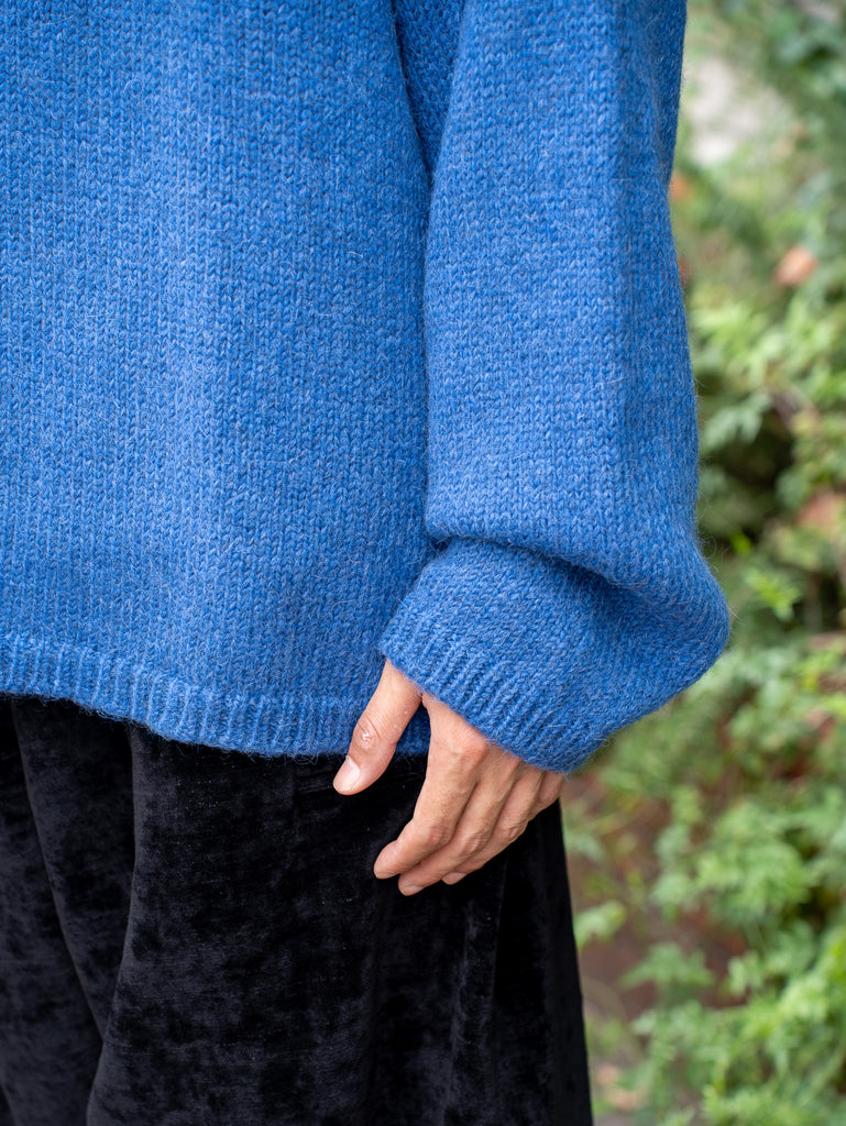 BESTIAIRE / CREWNECK KNIT-Blue-