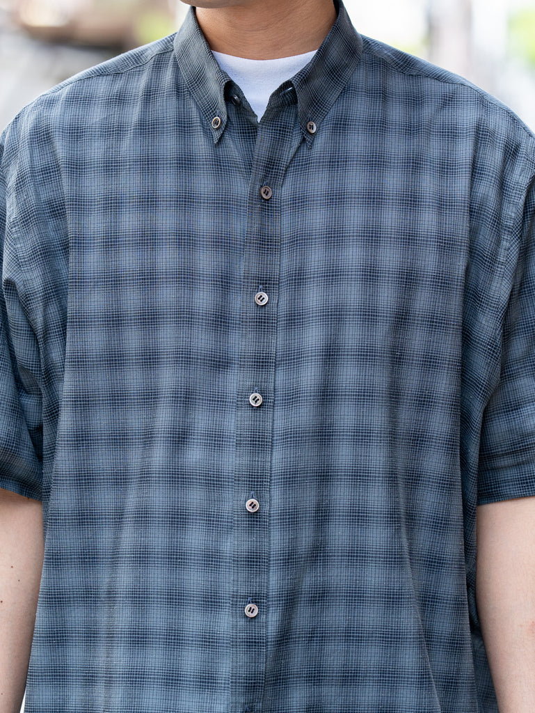 refomed / FRESH MAN S/S SHIRT "CHECK" -BLACK-