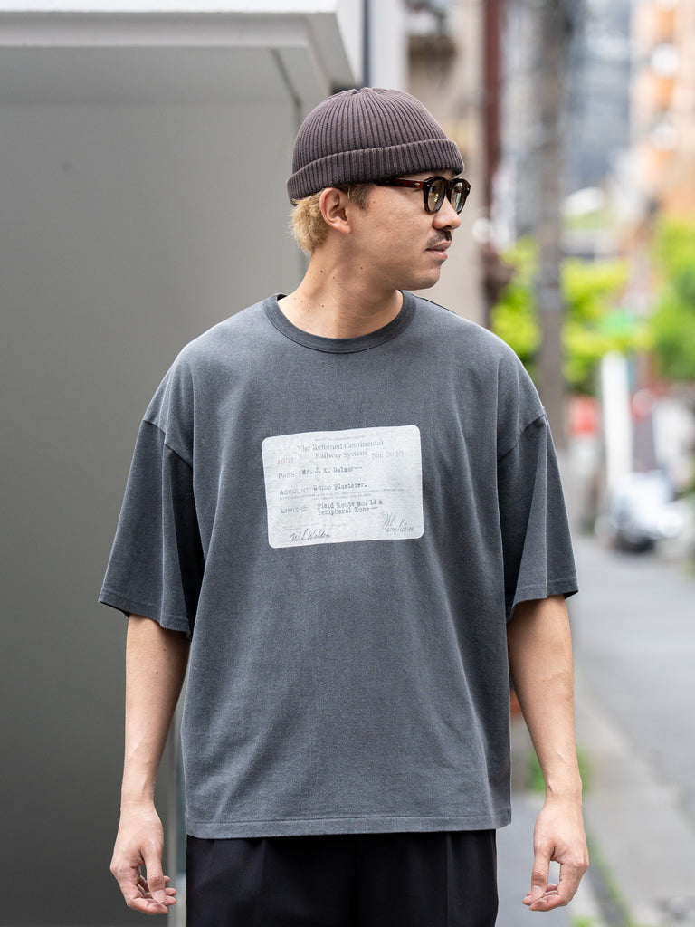 [Scheduled to arrive in August] refomed / WASTE THERMAL TEE-BLACK-