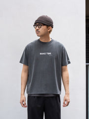 [Scheduled to arrive in August] refomed / WASTE THERMAL TEE-BLACK-