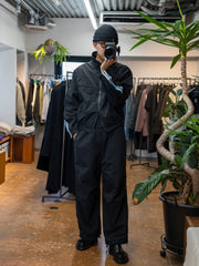 [Scheduled to arrive in August] refomed / FRESH MAN NYLON JACKE-BLACK-