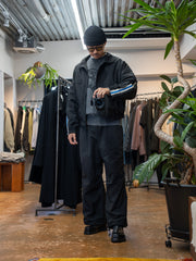 [Scheduled to arrive in August] refomed / FRESH MAN JACKE PANTS-BLACK-