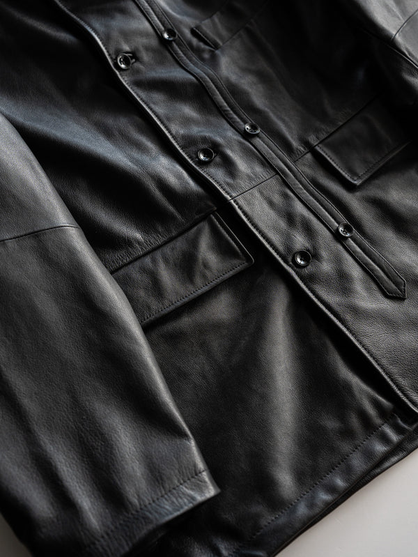 CCU / “LC” COVERALL SHIRT -BLACK-