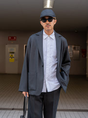 【9/21(土)0時発売】IRENISA /  RELAXED SHOULDER JACKET-SMOKE GRAY-